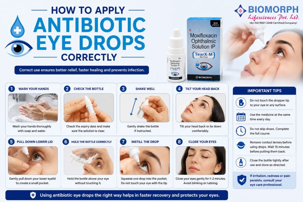How to Apply Antibiotic Eye Drops Correctly
