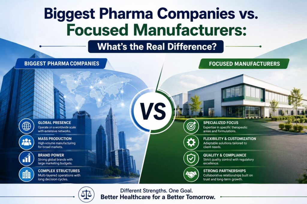 Biggest Pharma Companies vs. Focused Manufacturers: What's the Real Difference?