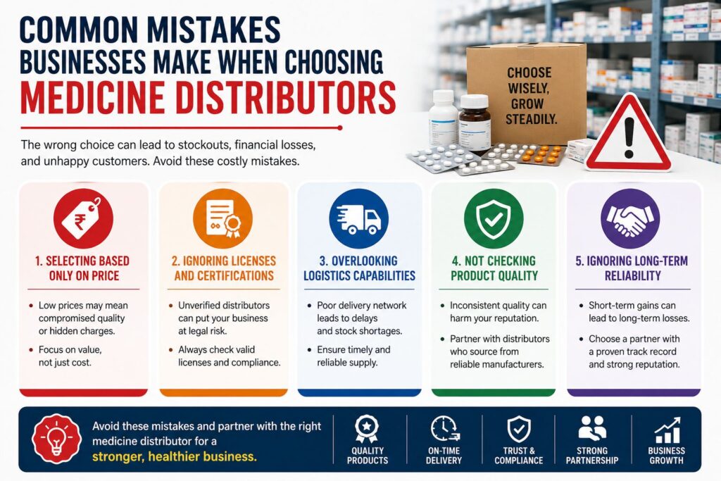 Common Mistakes Businesses Make When Choosing Medicine Distributors