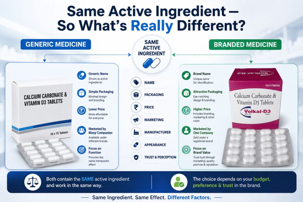 Generic Medicine vs Branded Medicine