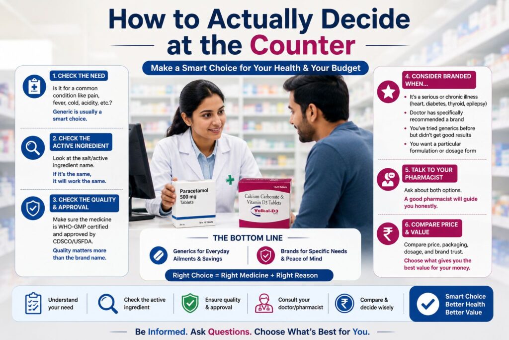 How to Actually Decide at the Counter