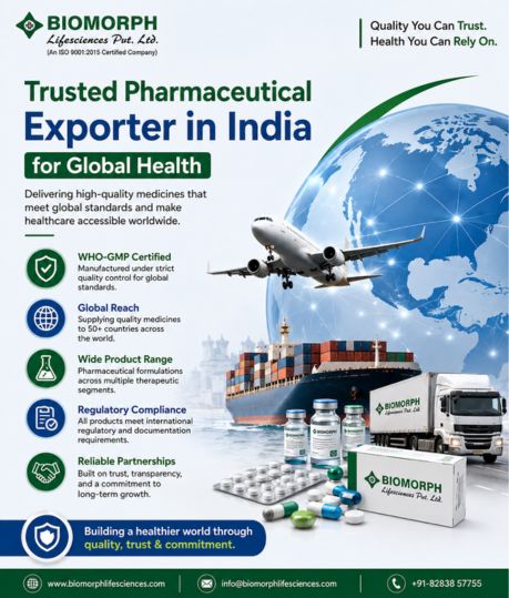 Trusted Pharmaceutical Exporter in India for Global Health