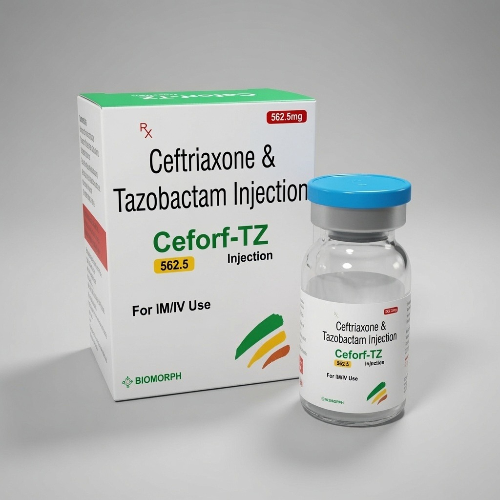 ceftriaxone and tazobactam