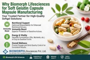 Soft Gelatin Capsules for Pharma Third Party Manufacturing 

