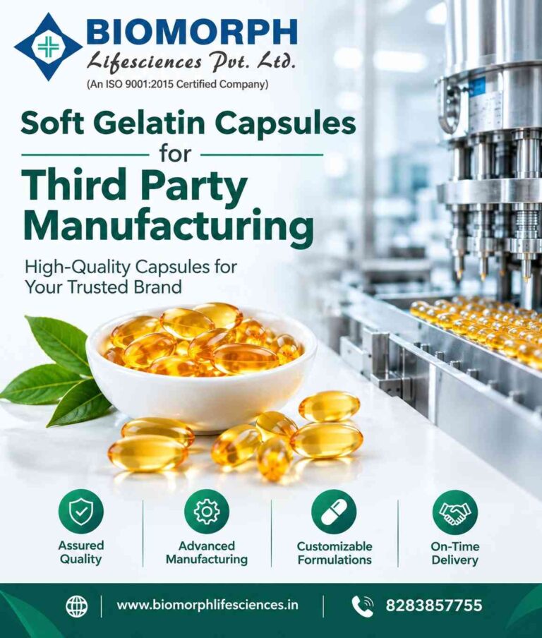 Soft Gelatin Capsules for Pharma Third Party Manufacturing