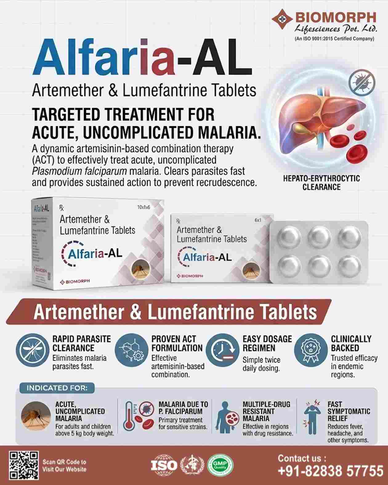 artemether & lumefantrine tablets