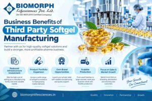 Soft Gelatin Capsules for Pharma Third Party Manufacturing 
