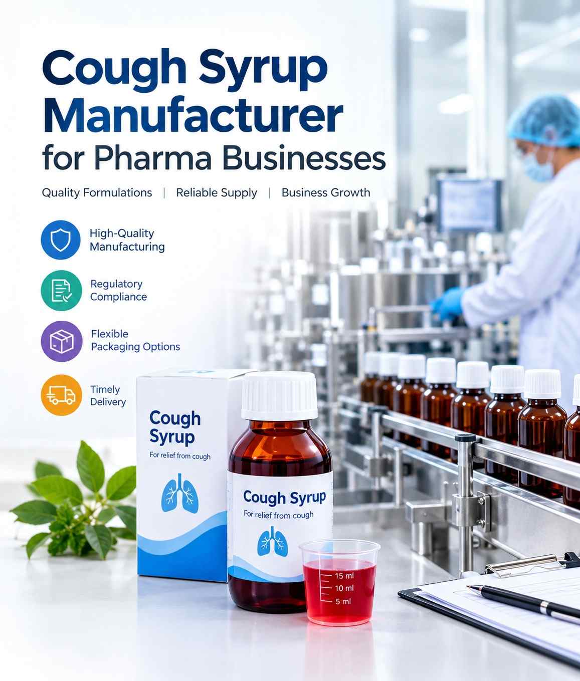 Cough Syrup Manufacturer for Pharma Businesses
