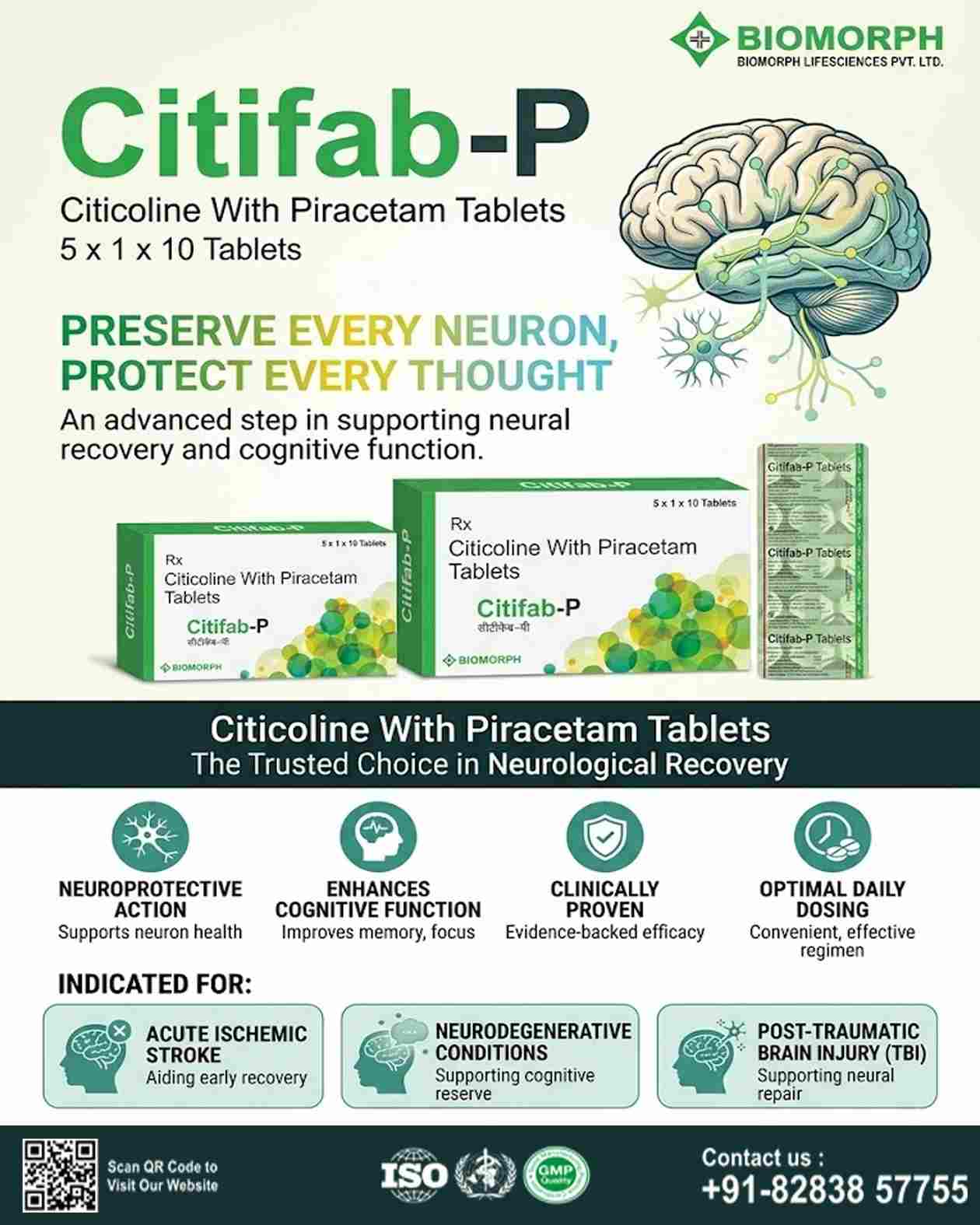 Citicoline with Piracetam Tablets